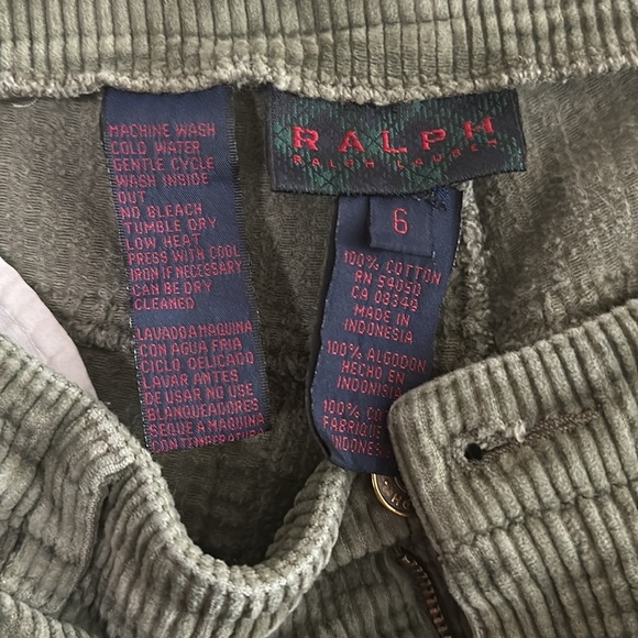 Ralph Lauren corduroy green pants - Picture 3 of 4